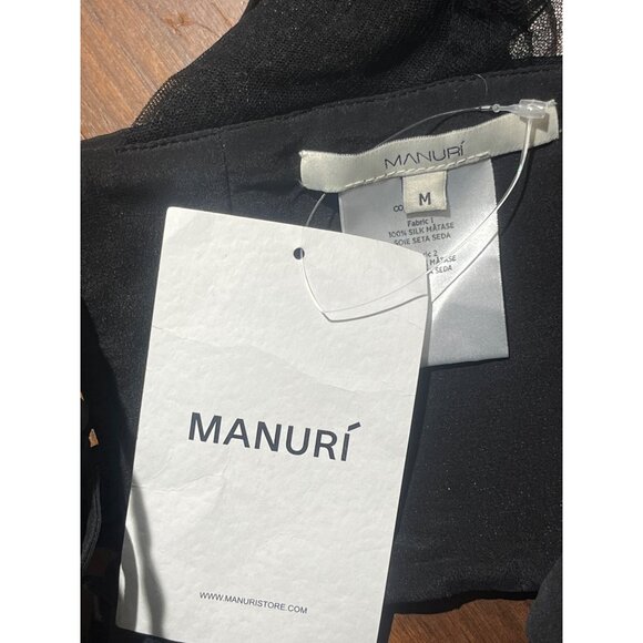 MANURI Gigi Corset Gloves Top in Black Medium New Womens Bustier Blouse - Picture 8 of 16